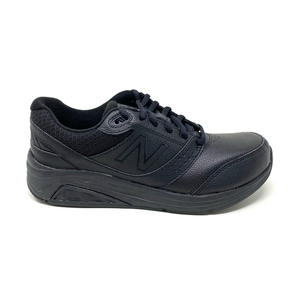 New Balance Women’s 928 Black Leather Walking Shoe WW928BK2